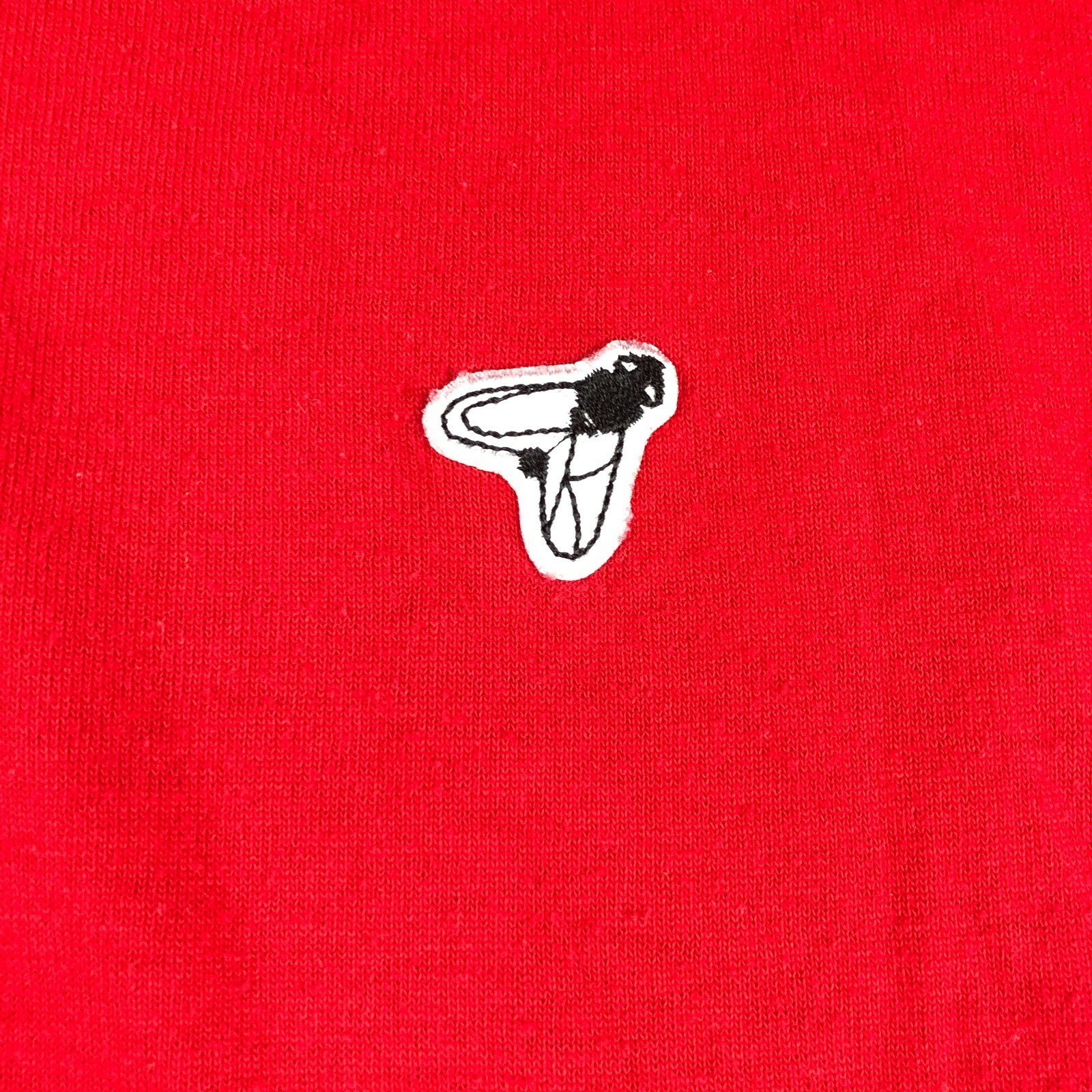 Mens Large Fly Logo T-Shirt Red Shirt Buttons Rare