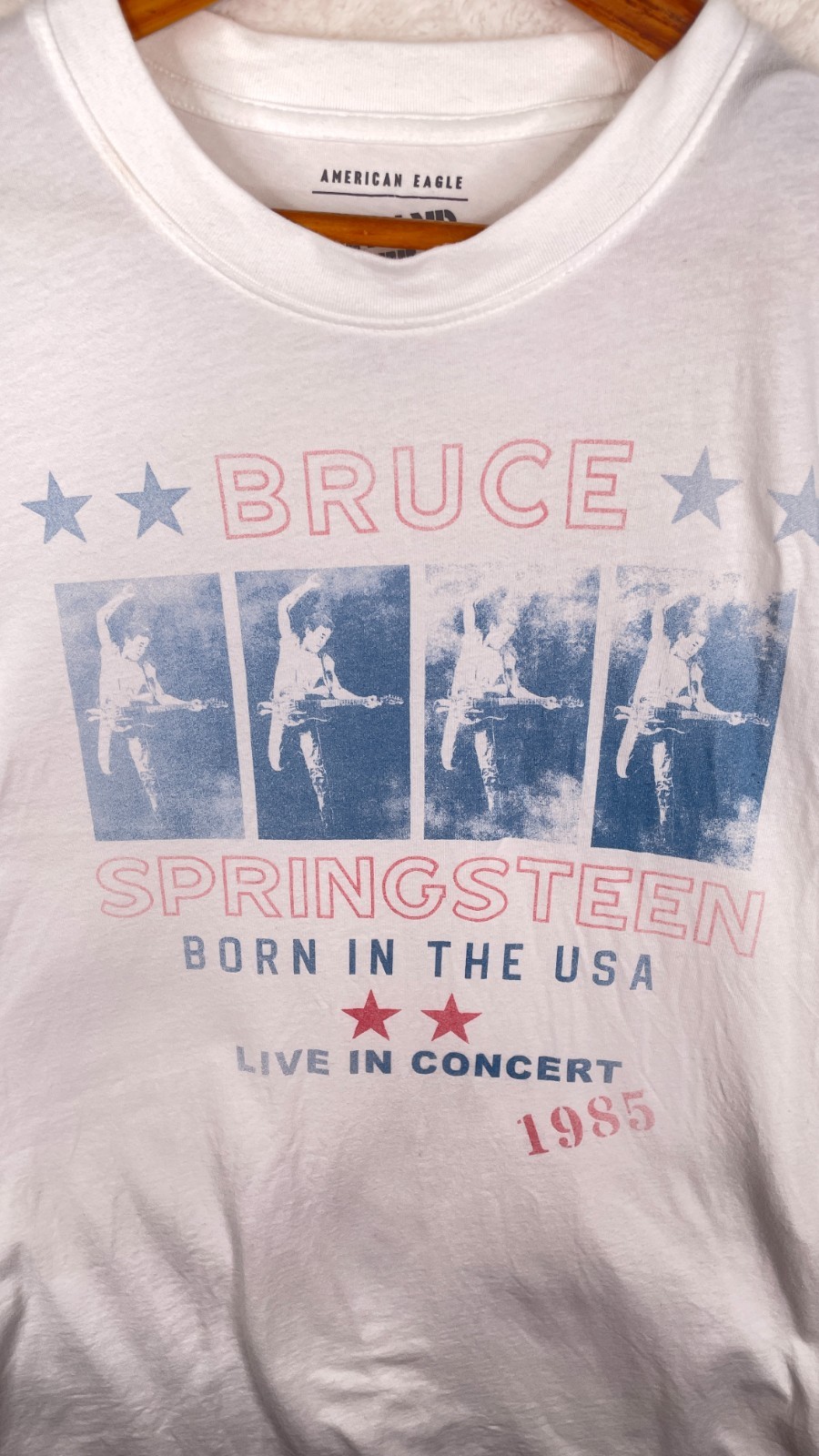 Bruce Springsteen 2024 “Born in the USA” American Eagle Band T-Shirt Unisex Med*