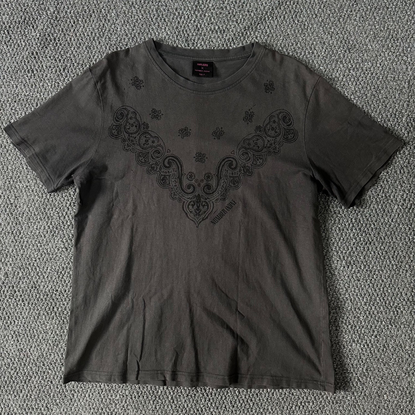 Vintage Number (N)ine X Marlboro Faded Paisley Bandana T-Shirt