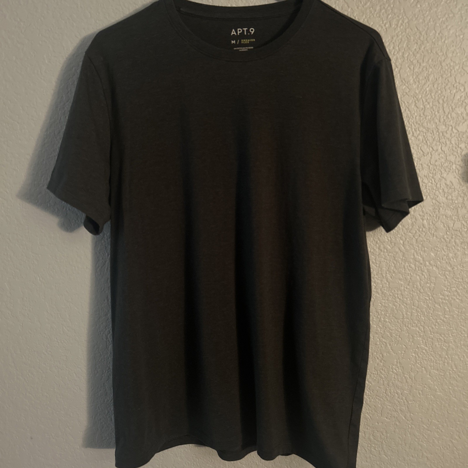 APT.9 Men’s Premier Flex Medium Dark Gray T-shirt Short Sleeve Crew Neck