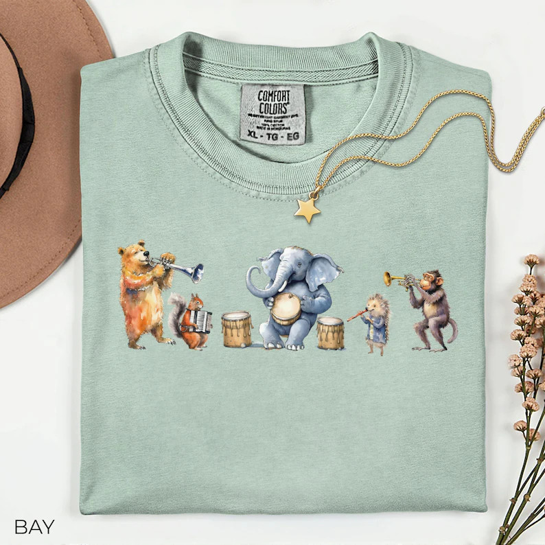 Animal Band Funny Comfort Tee Shirt