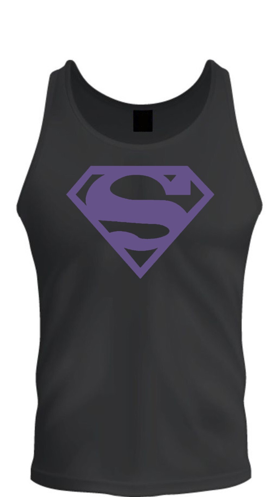 Superman Shirt Unisex T-shirt Tee Black T-Shirt Tee Tank Top