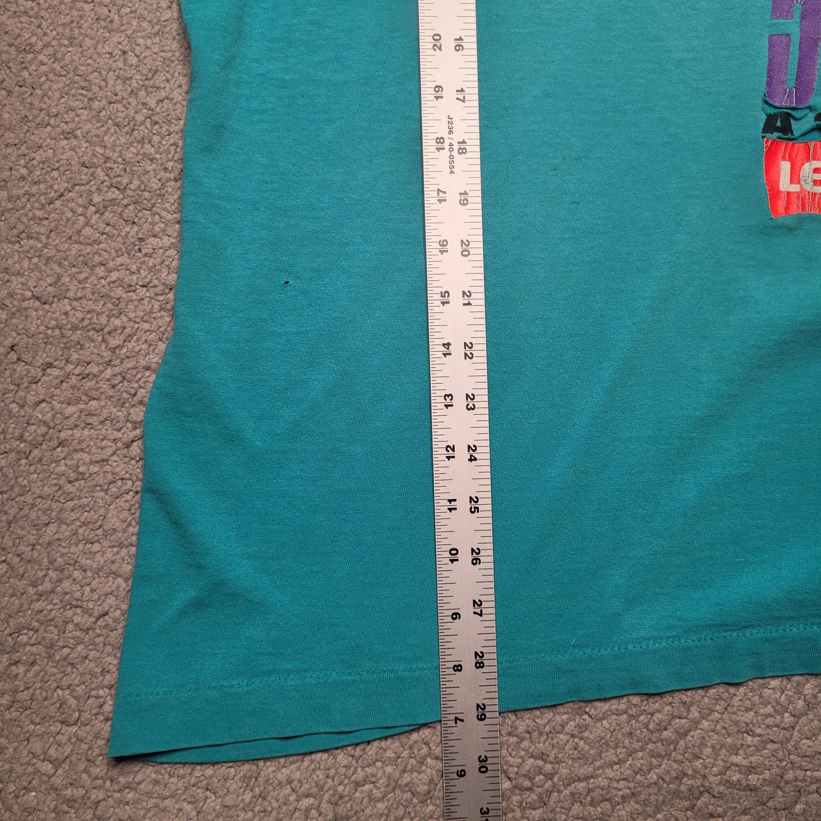 Vintage Levi’s T-Shirt Large Blue Teal Single Stitch Take A Number 501 1993 USA