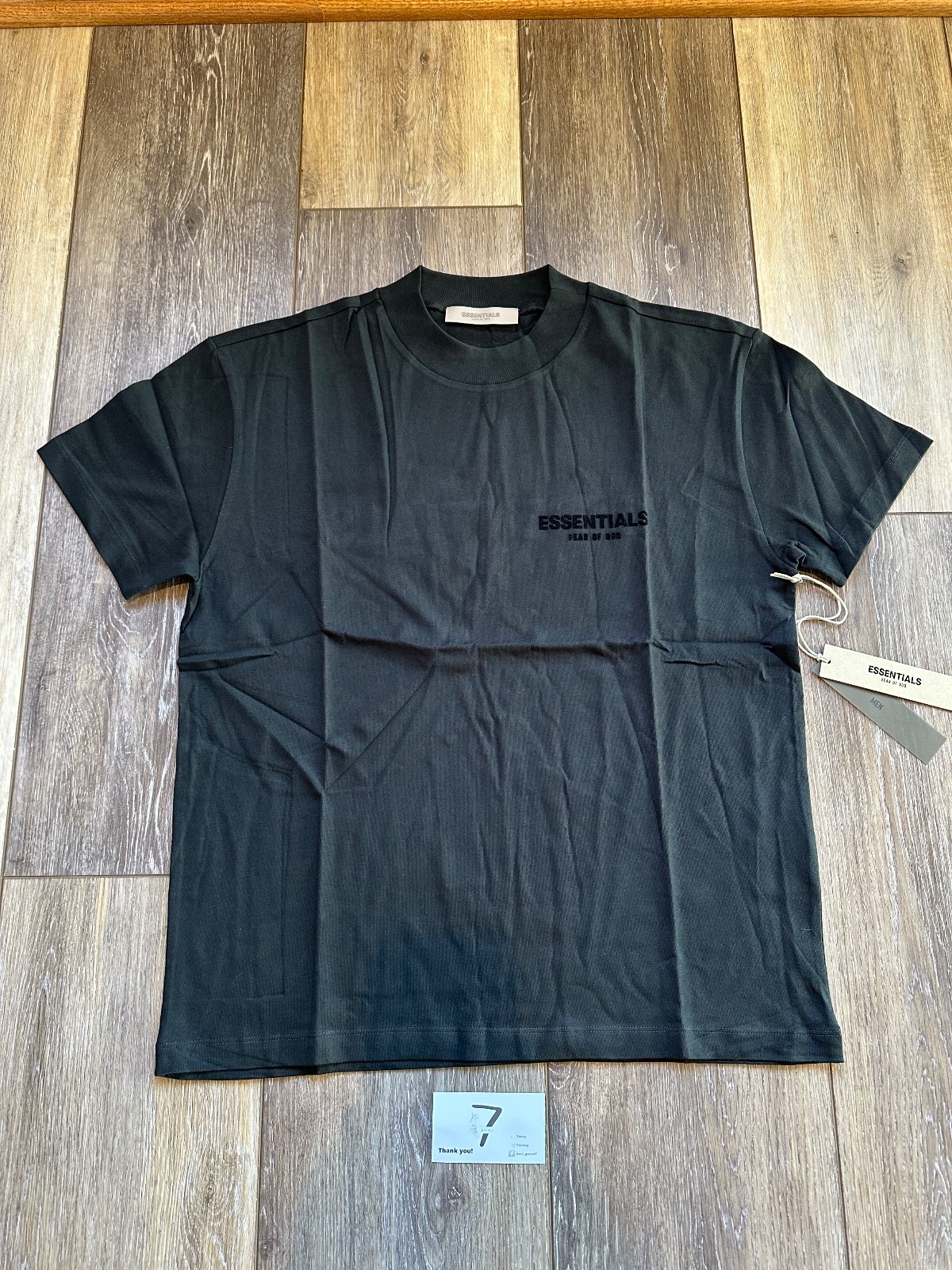 Fear of God Essentials Black Short Sleeve T-Shirt Sizes: XS-XL