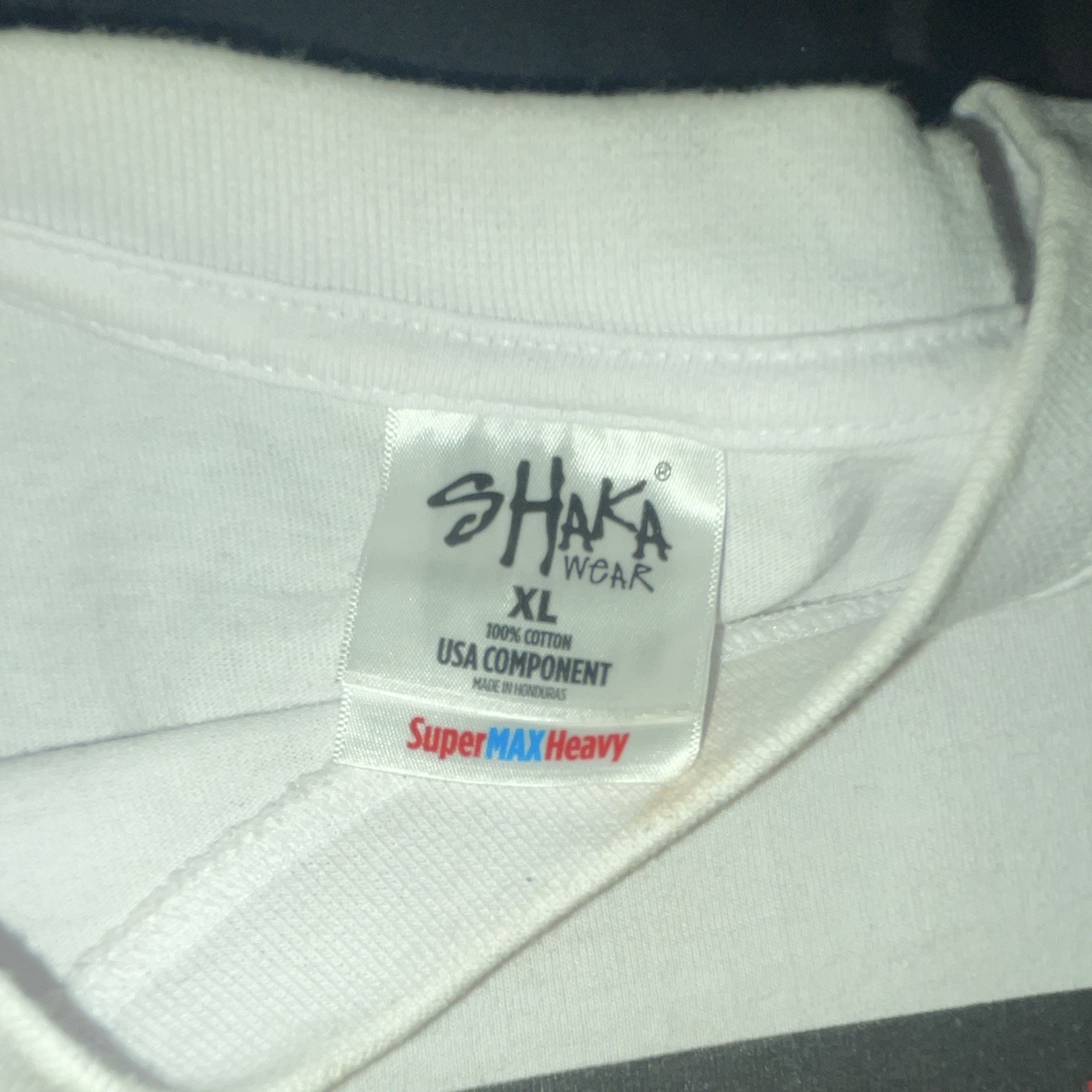 Shaka Wear Super MAX Heavy Peso Pluma Crew Neck Short Sleeve T-Shirt White XL