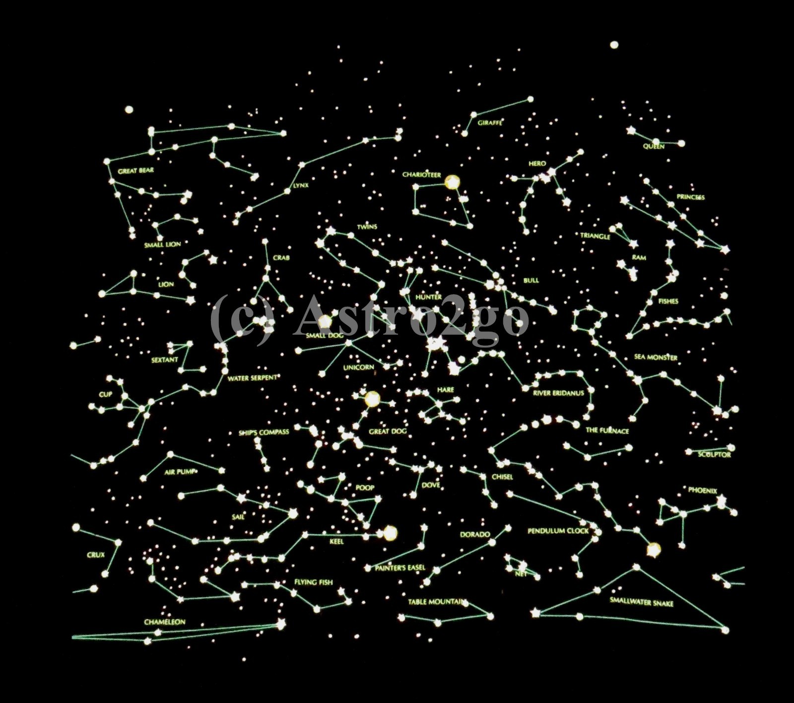HEAVENLY BODIES-Stars Constellations Space Science Astronomy 2-sided Glow Tshirt