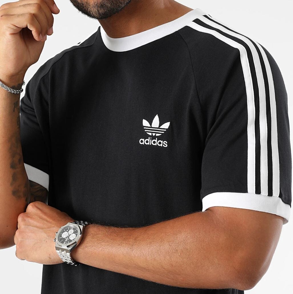 NEW MEN’S ADIDAS ORIGINALS 3-STRIPES CALIFORNIA TREFOIL TEE SHIRT ~ 2XL ~ IA4845