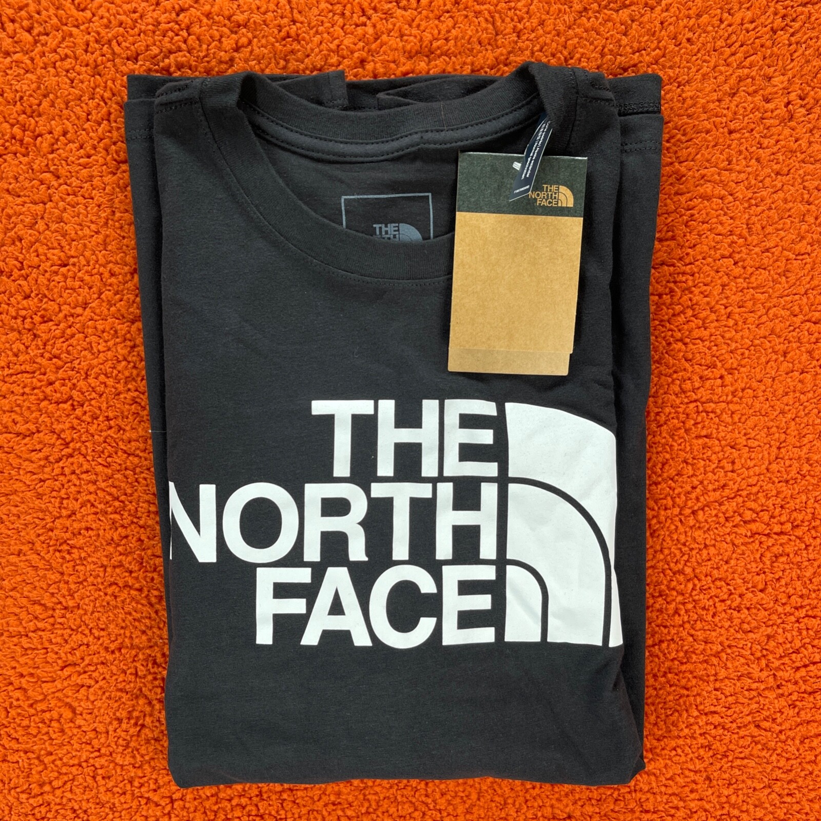 THE NORTH FACE T-Shirt Mens LARGE SS Half Dome Short Sleeve Crew Neck Black NEW