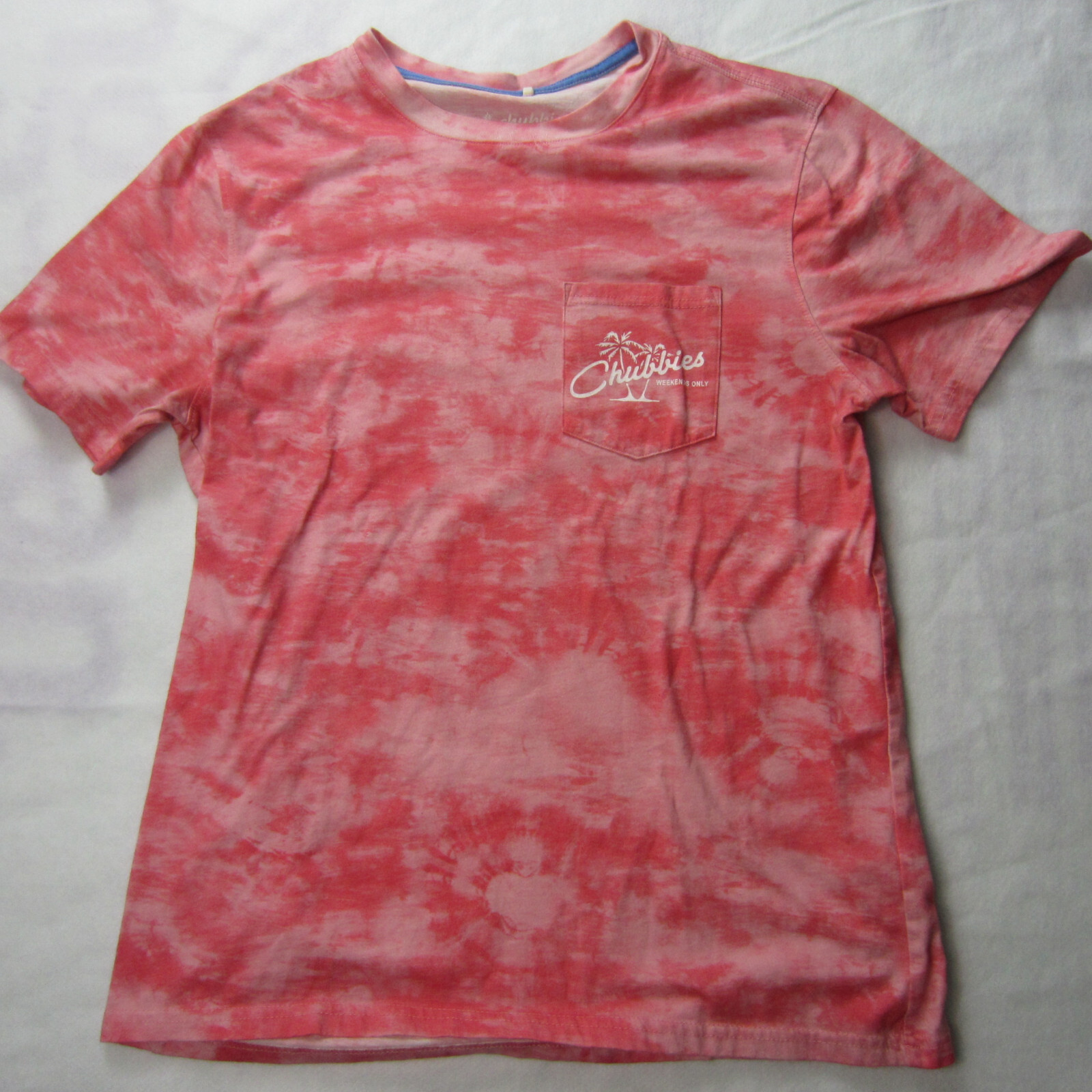 Chubbies Weekends Men’s Tie Dye Pocket T-Shirt Large