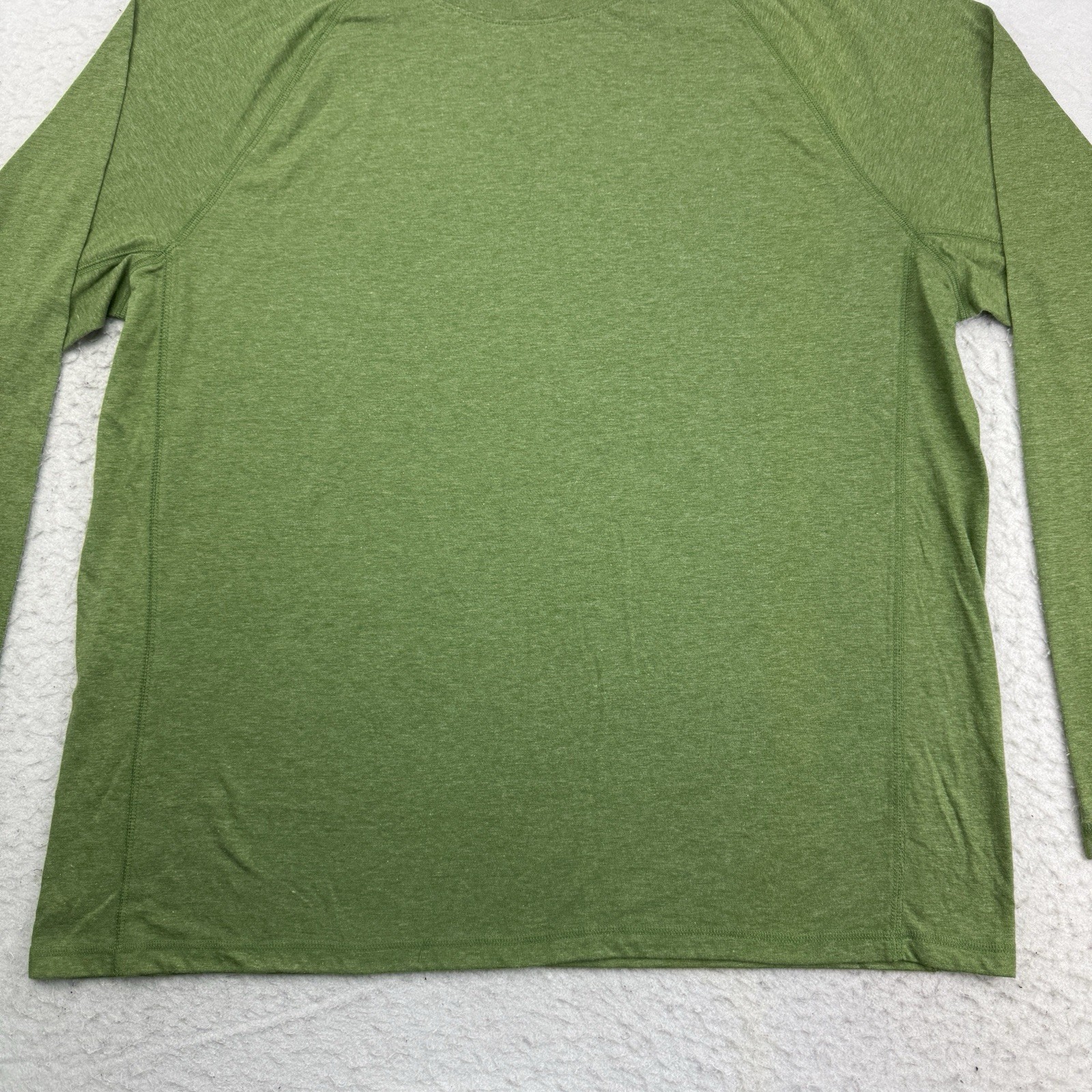 Outdoor Life Shirt Mens XXL Green Long Sleeve Lightweight Stretch Wicking Hiking