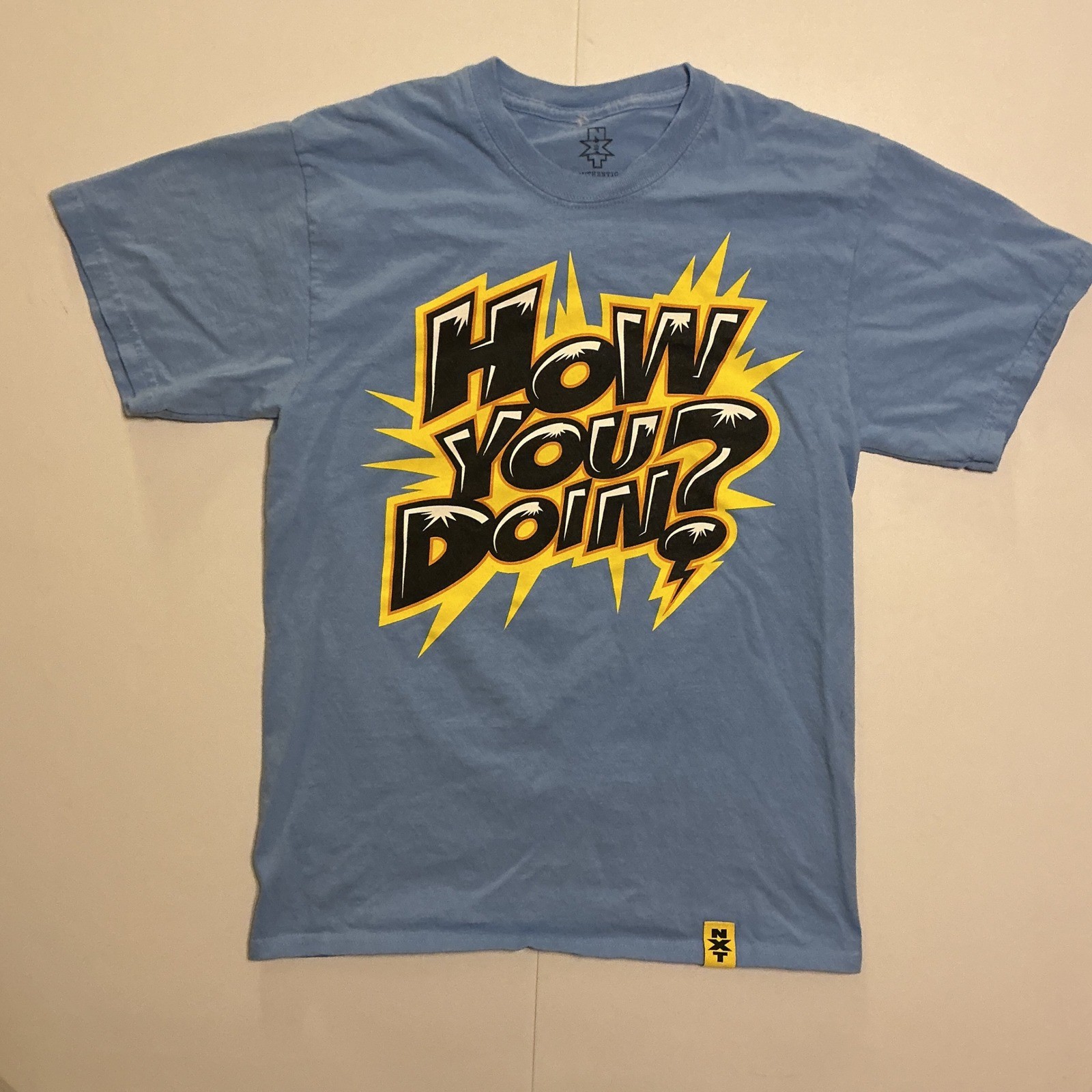 2013 NXT WWE Enzo Big Cass T Shirt Mens M Fits S Blue How You Doin