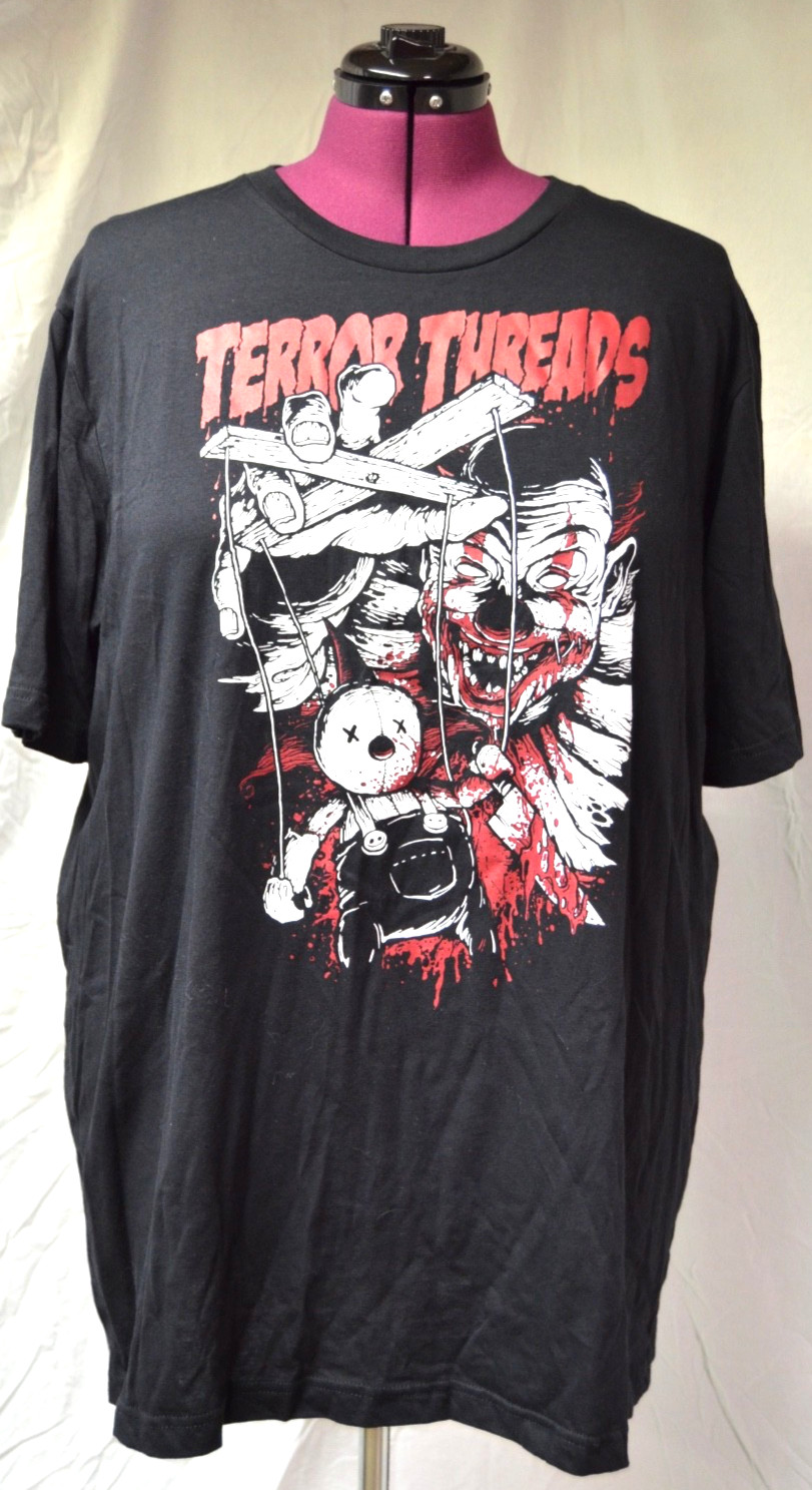 Terror Threads Killer Clown Men’s 3XL T-Shirt!!!