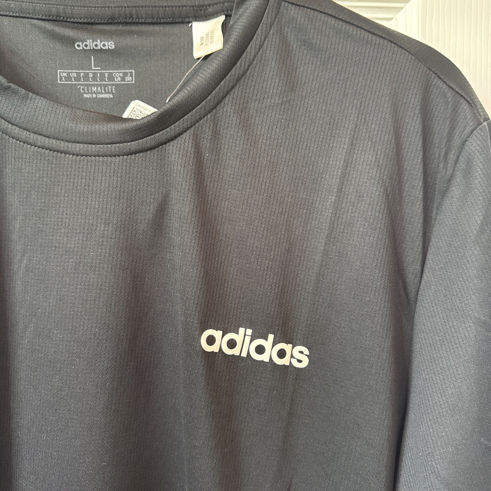 Adidas Climalite Men’s Designed 2 Move Short Sleeve T-Shirt Black FL0286 Size L