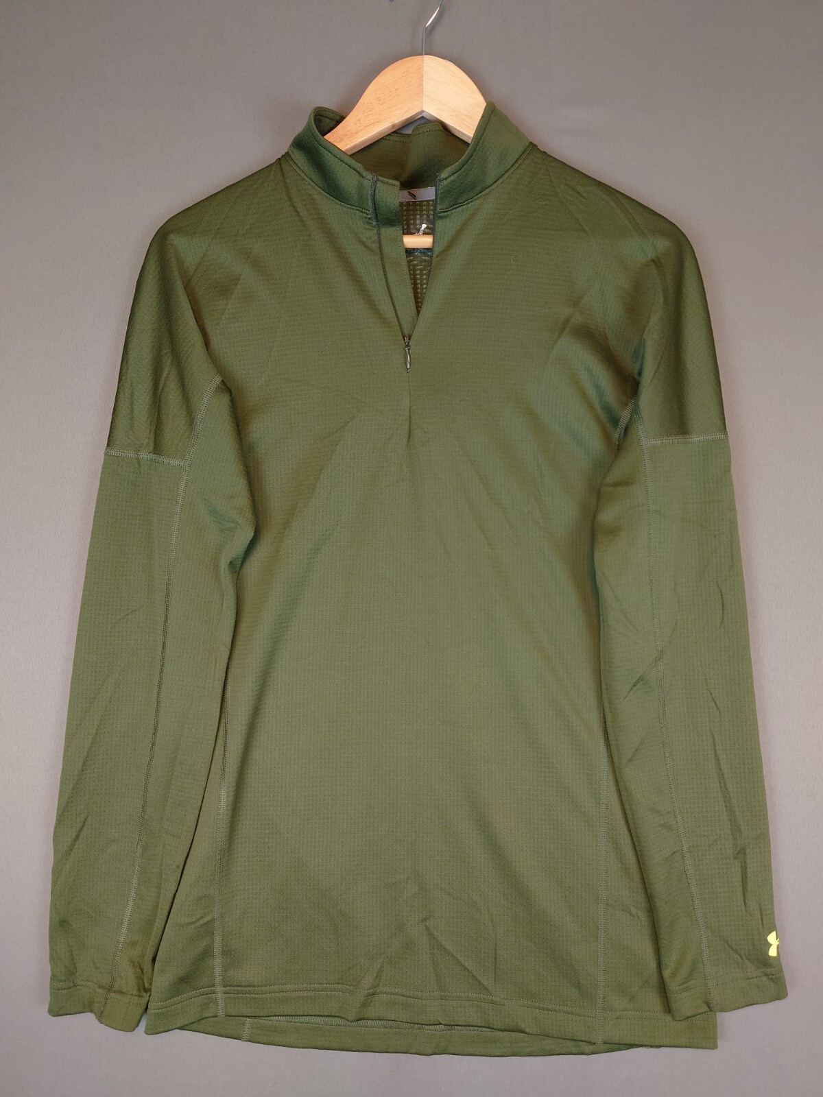 Under Armour Golf 1/4 Quarter Zip L/S Lightweight Green T Shirt Men’s Size Small