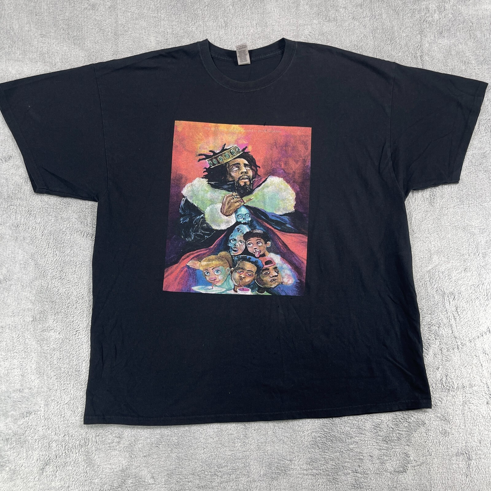 J Cole Dreamville 2018 Choose Wisely Rap Tour T-Shirt Mens 2XL Black Cotton