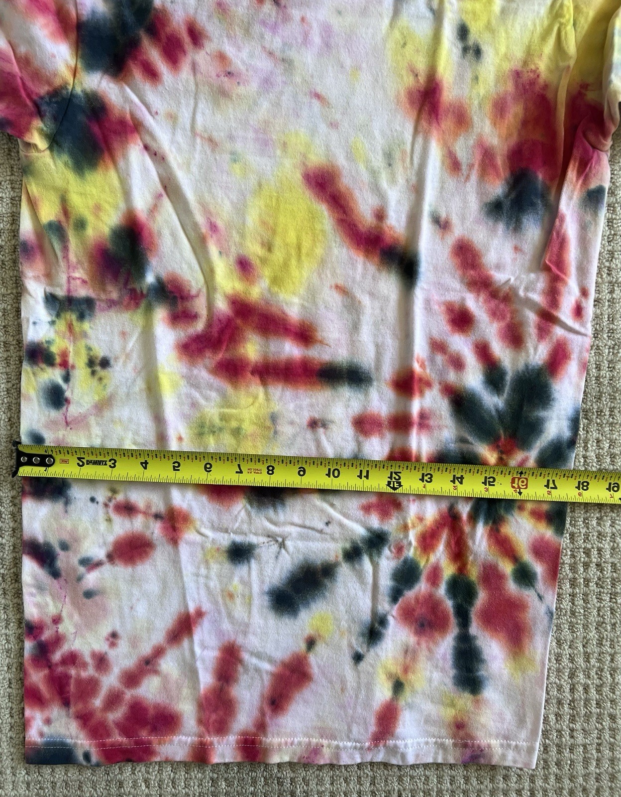 Tie-Dye Cotton Men /Unisex Crew Neck Short Sleeve T-Shirt M (Kirkland Signature)