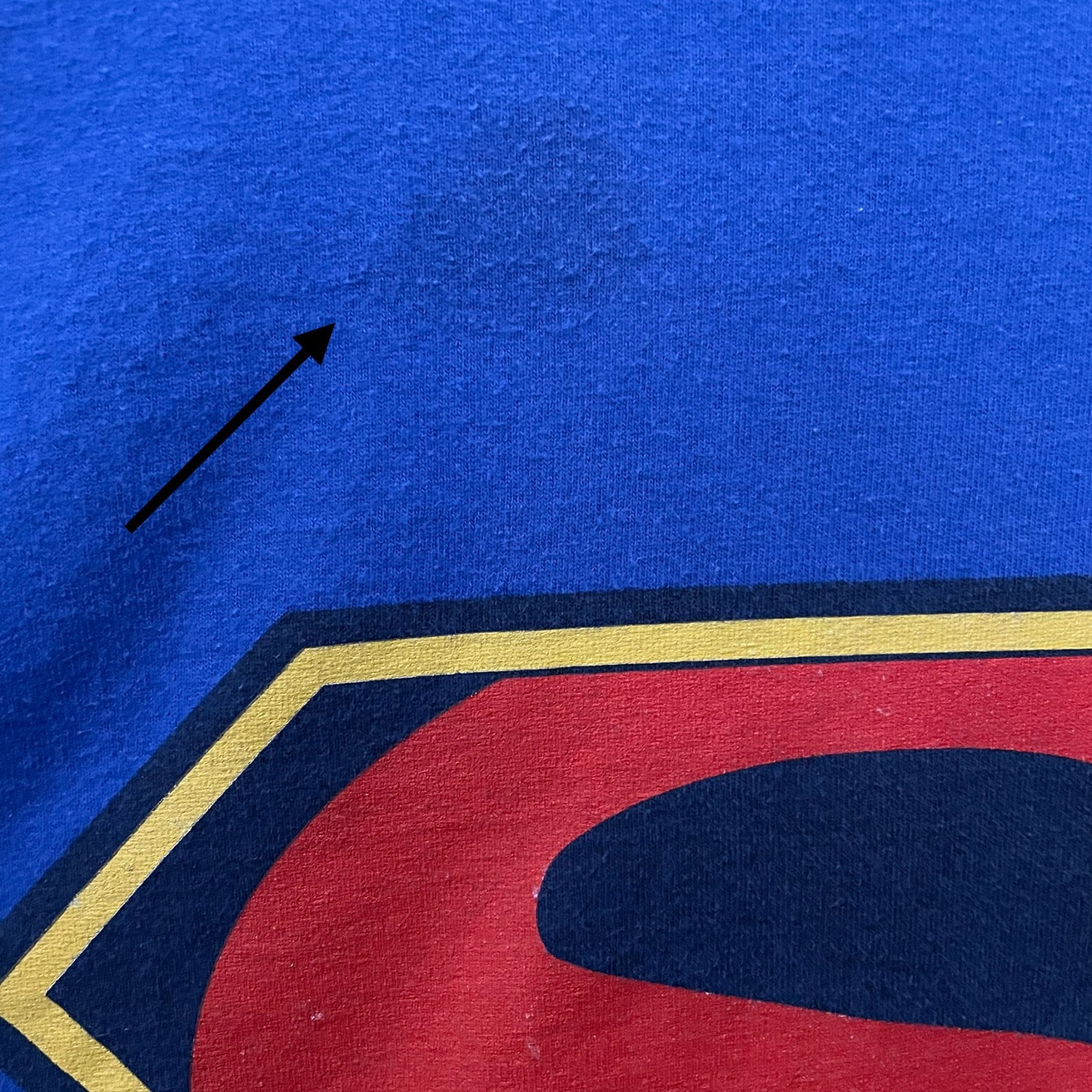 DC Comics Superman Golden Age Logo Blue Graphitti Designs T Shirt 3XL