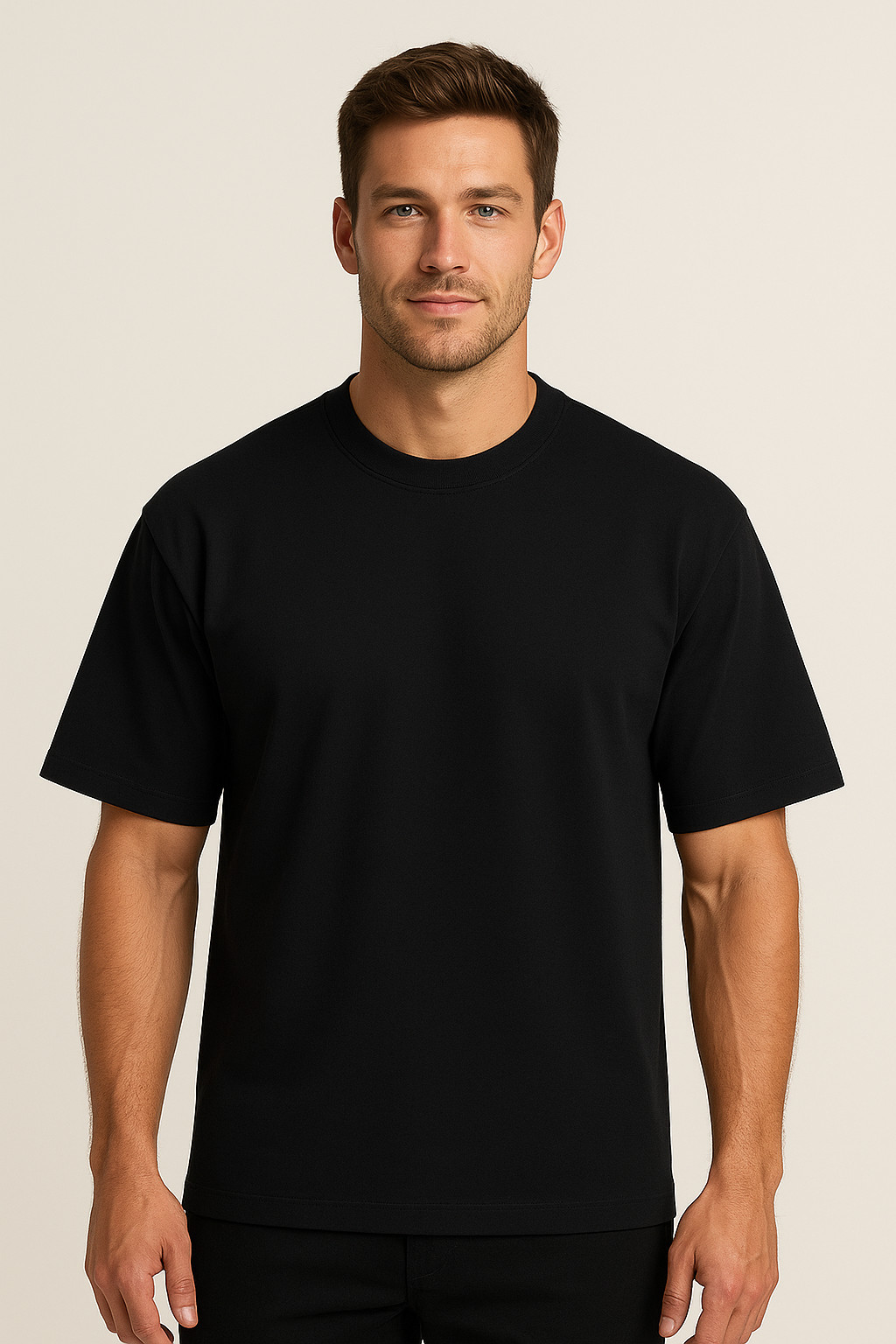 Plain T-shirts Round Neck [JOHN SON] Super Heavy Weight[S~7XL] Big Size [Single]
