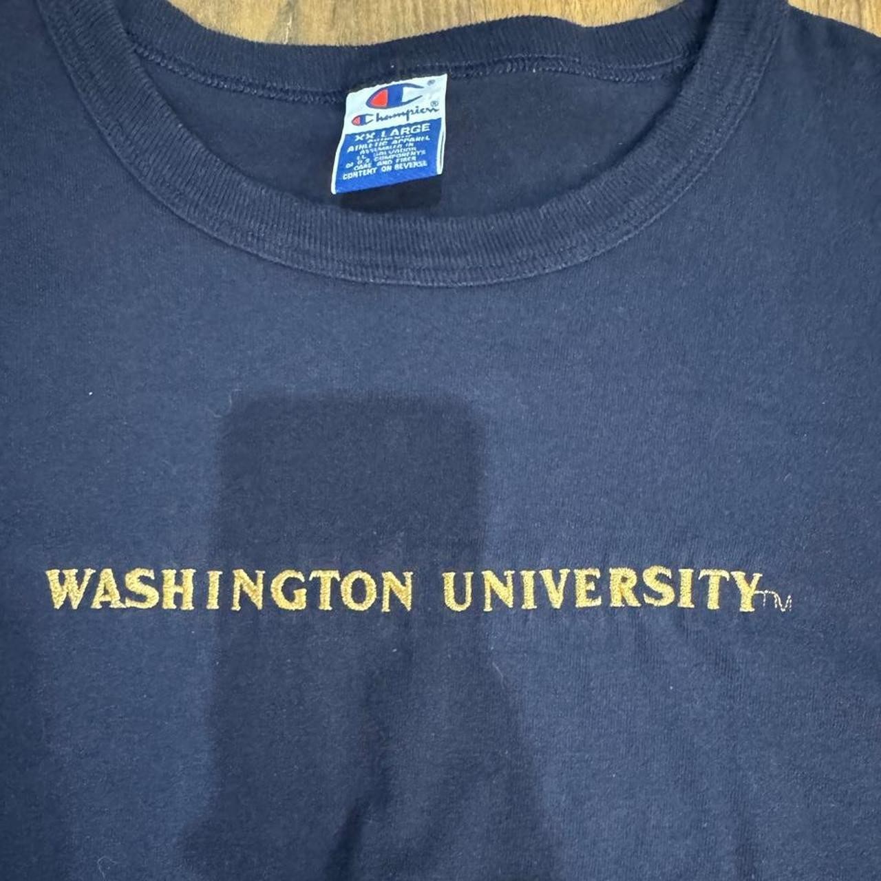 🏛️ Vintage Champion Washington University T-Shirt | Y2K College Core Oversized