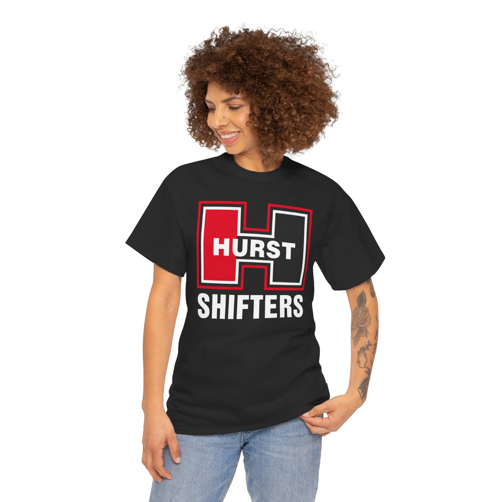 New Tee Shirt HURST Shifters Racing Logo Men’s T-Shirt American T-Shirt