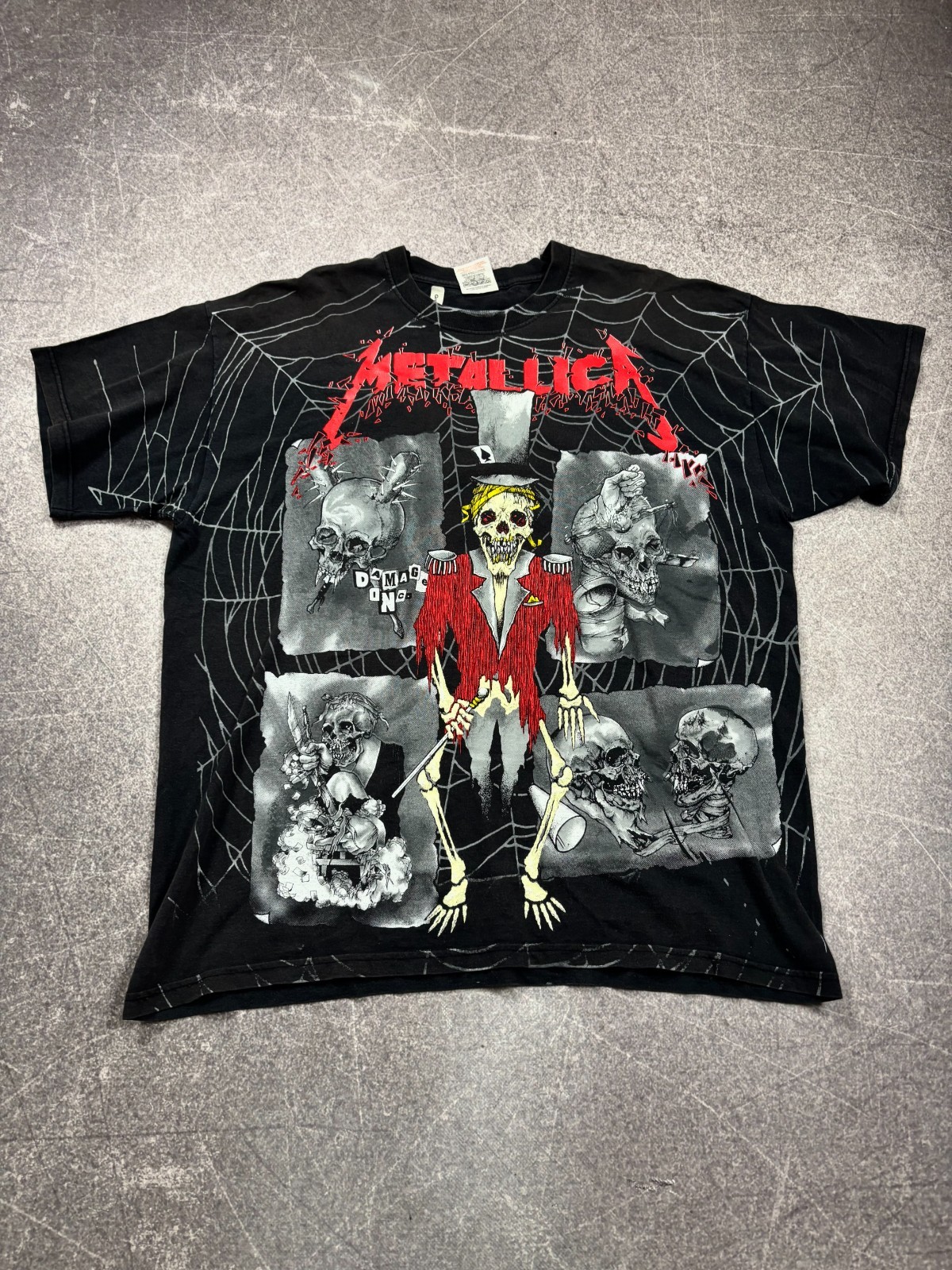 Metallica Vintage 1992 Pushead Ringmaster All Over Print T-Shirt