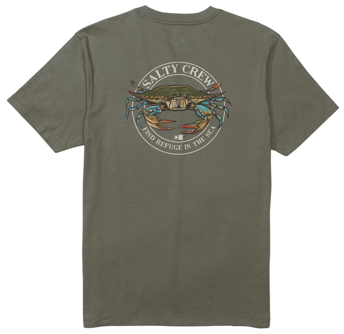 Salty Crew Jimmy SS T-Shirt – Dusty Olive – New