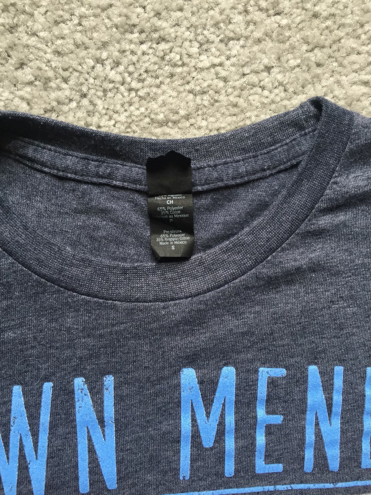 SHAWN MENDES TEE, GRAY 65% COTTON, 35% POLYESTER, SIZE S, perfect condition