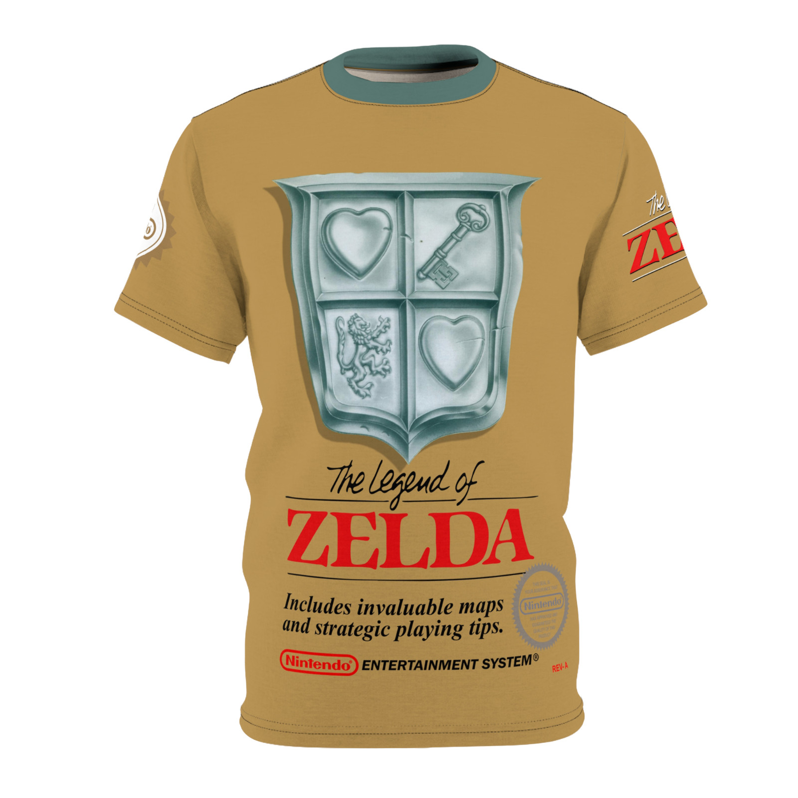 The Legend of Zelda 1986 NES Retro Vintage Nintendo Video Game Cover T-Shirt