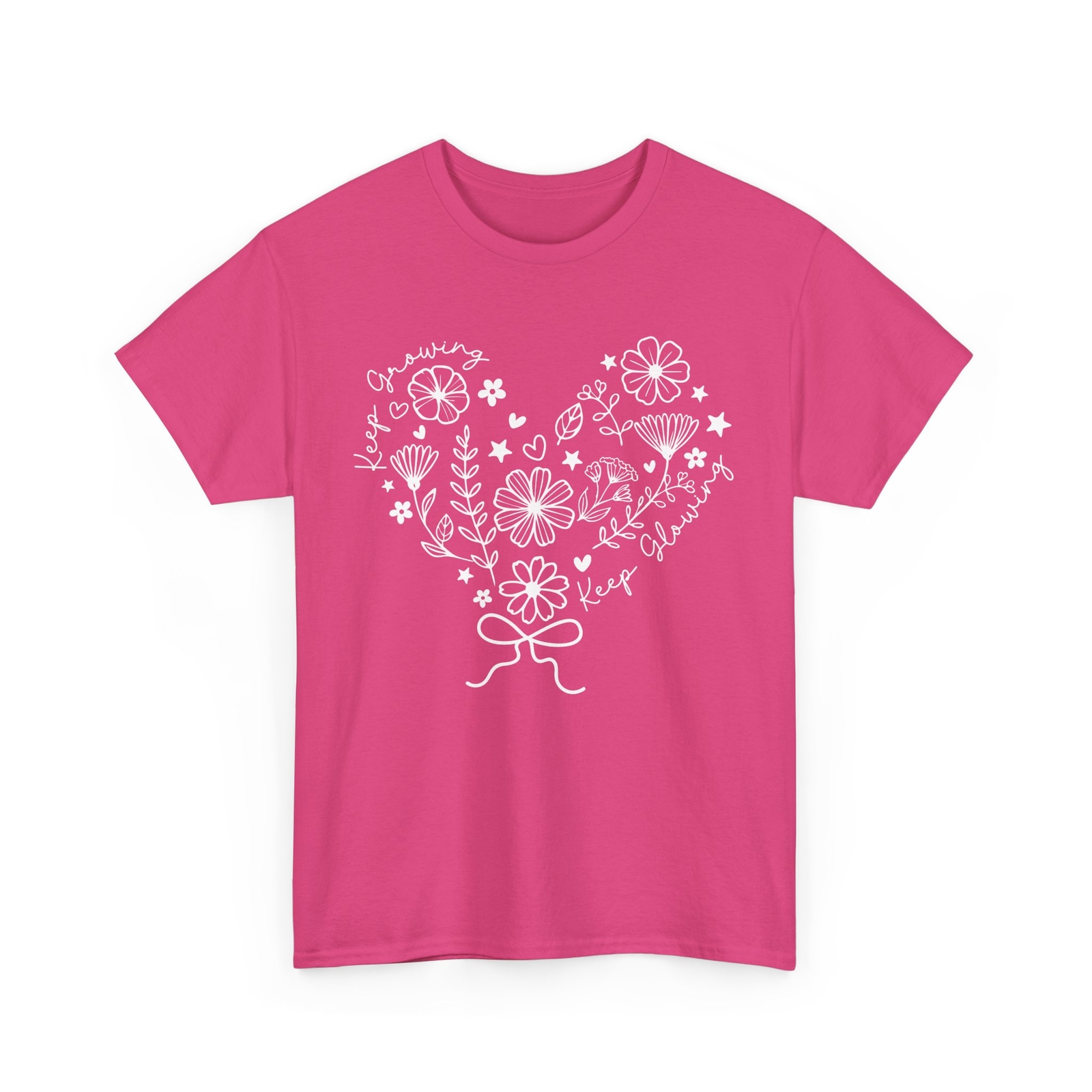 Happy Spring T-Shirt | spring taupe checkered boho flowers Shirt