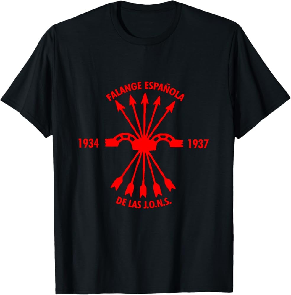 Falange Española Spanish Falanx TEE Shirt Made in the USA Size S to XL
