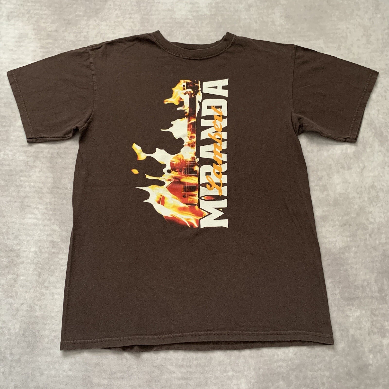 2012 Miranda Lambert On Fire Tour Shirt Size M Country Music Brown Concert