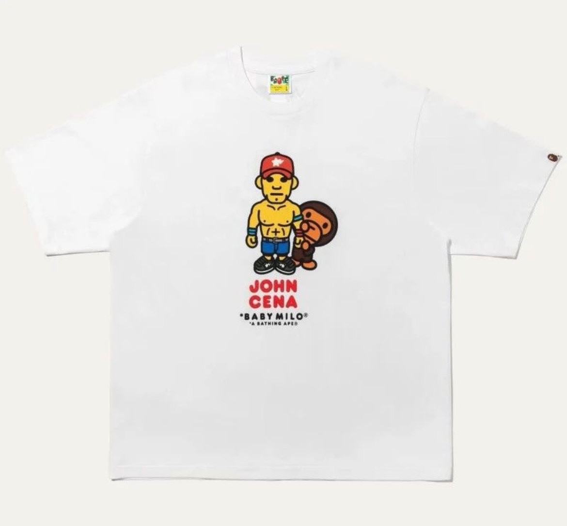 BAPE X WWE JOHN CENA BABY MILO RELAXED FIT TEE