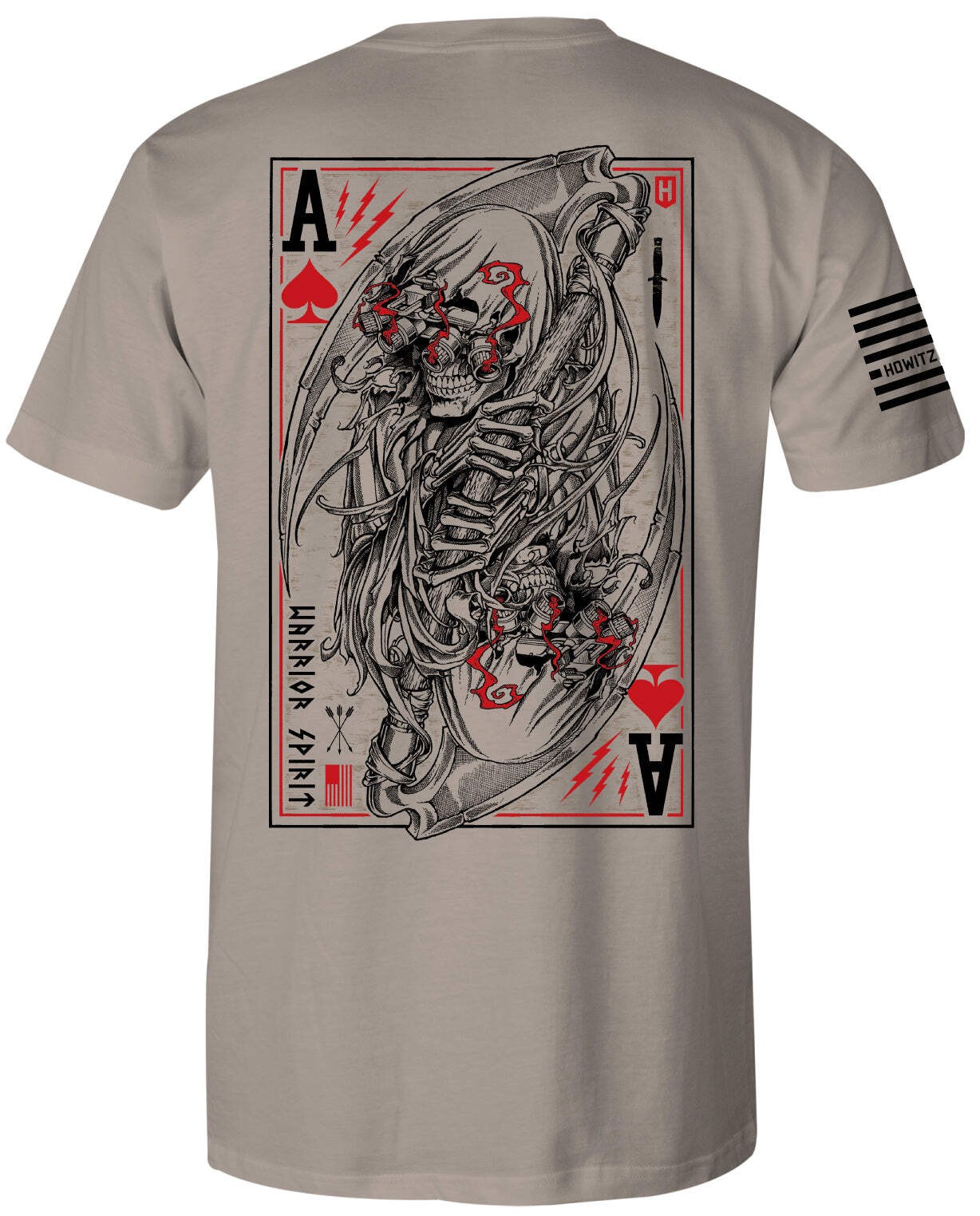 Howitzer Clothing Men’s T-shirt Warrior Spirit Card