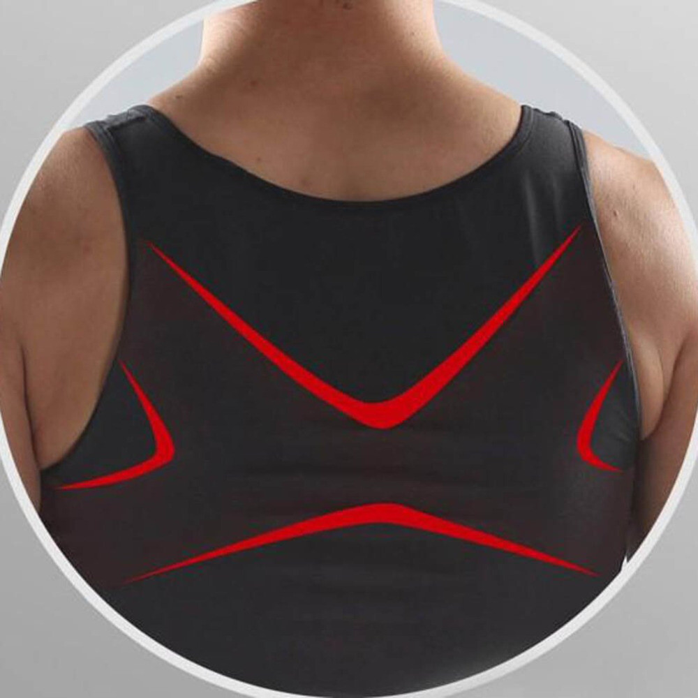 Men Body Shaper Toning T-Shirt Ultra Durable Vest Compression Underwear Tank Top