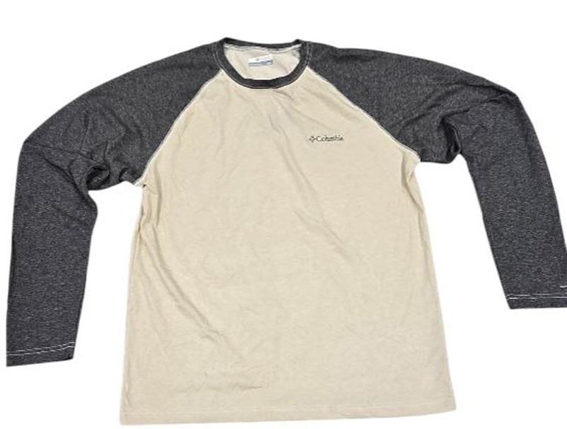 Columbia Men’s Long Sleeve Raglan Stone Shark Heather