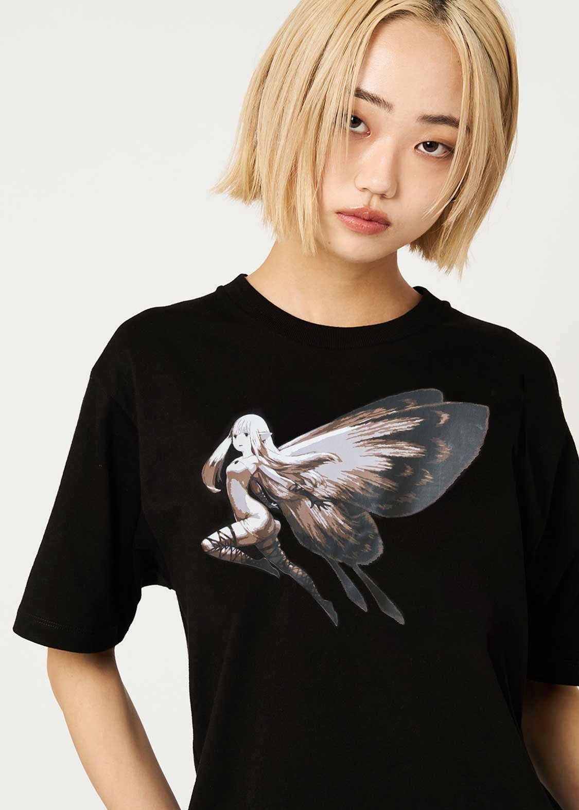 [Graniph] Bravely Default / Octopath Traveler Airy T-shirt, Black, Sizes SS-XXL