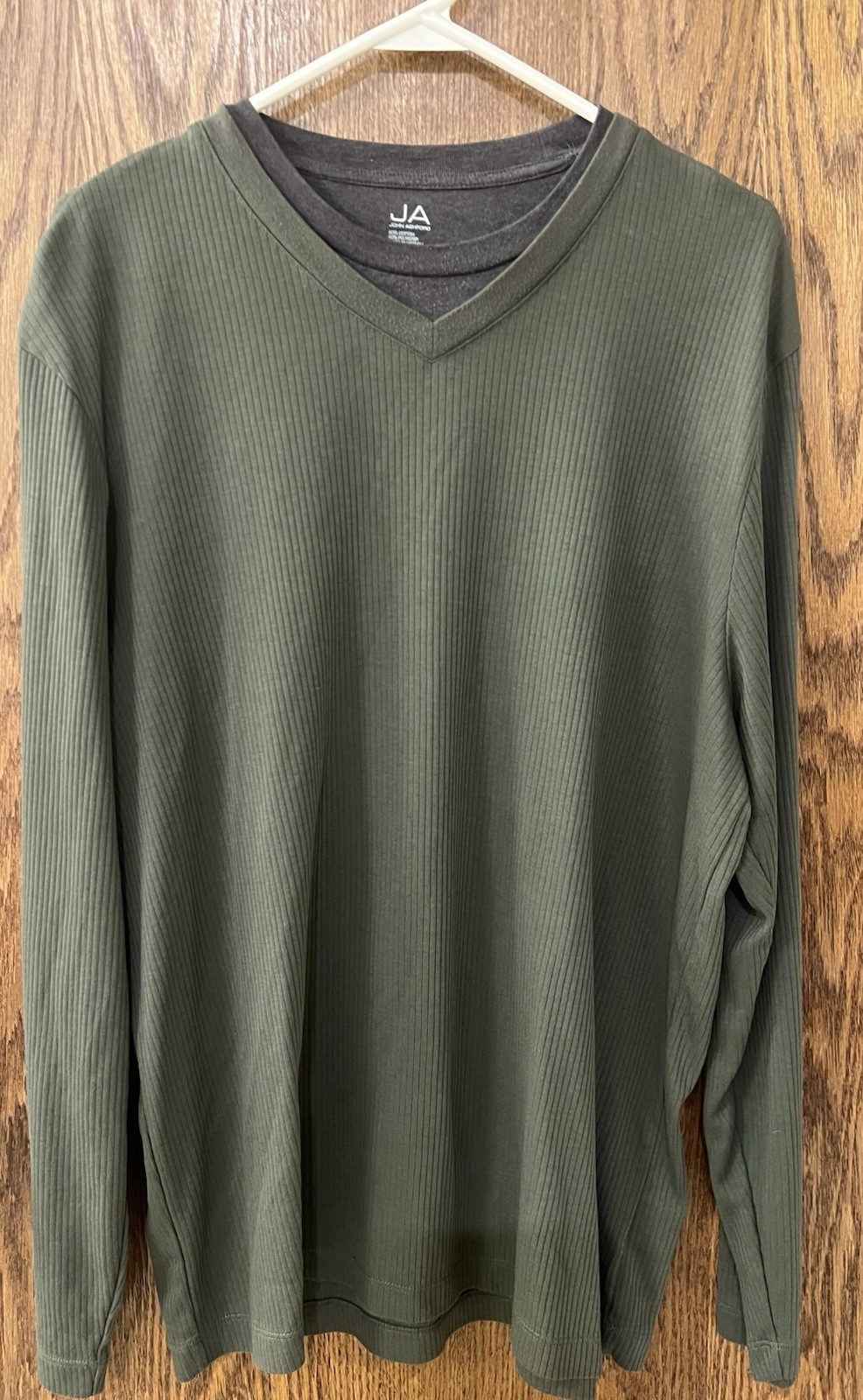 Men’s John Ashford Long Sleeve Layered Look TShirt Size XL