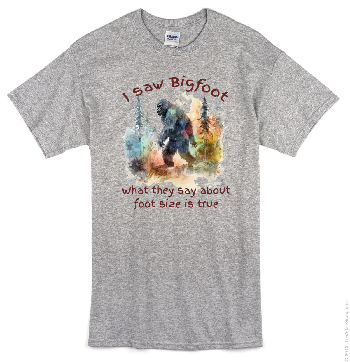 I SAW BIGFOOT AND WHAT THEY SAY ABOUT FOOT SIZE IS TRUE Free Shipping #1390