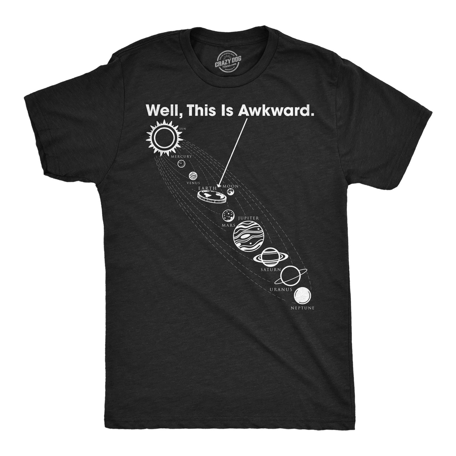Mens Funny T Shirts Well This Is Awkward Sarcastic Flat Earth Graphic Novelty