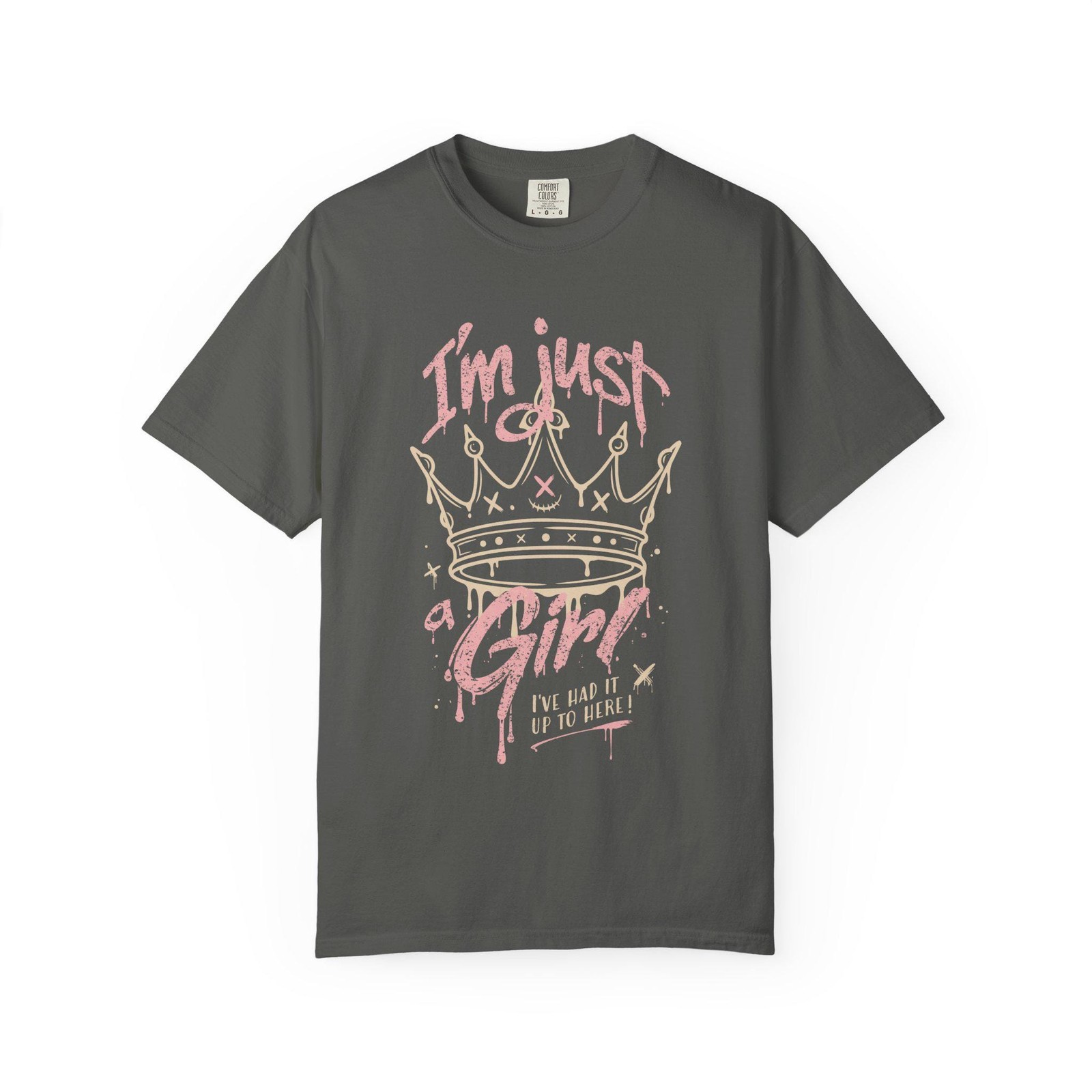 Im Just a Girl 90s Rock Graphic T-Shirt Vintage Distressed Band Tee