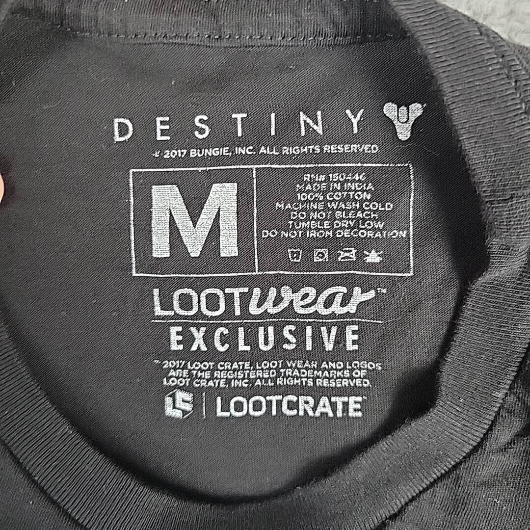 Destiny 2 Nolook Exclusive T-Shirt Adult Medium Black Gamer Bungie Loot Wear