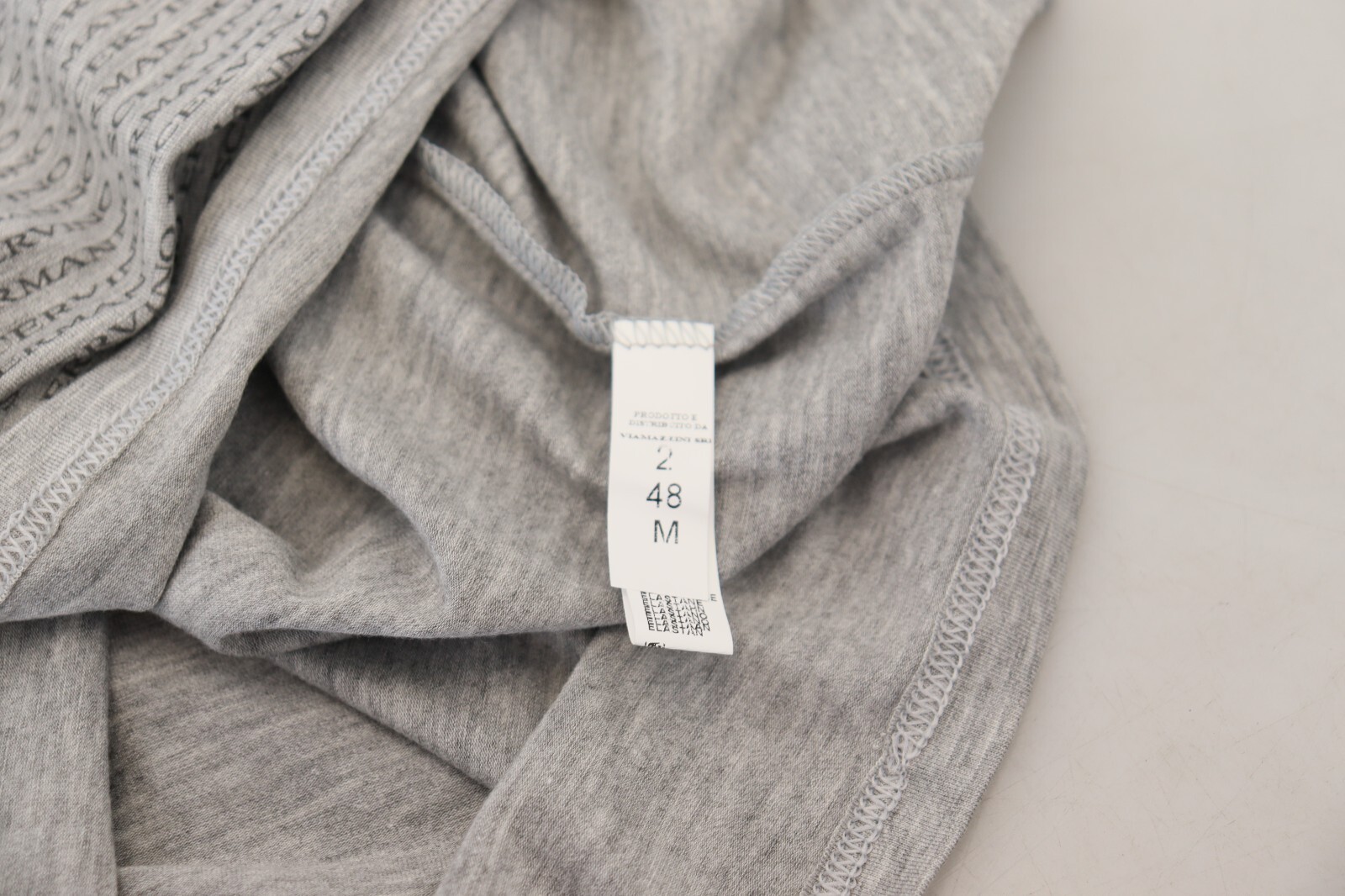 ERMANNO SCERVINO T-shirt Grey Sleeveless Men Pullover IT48/US38/M RRP 150usd