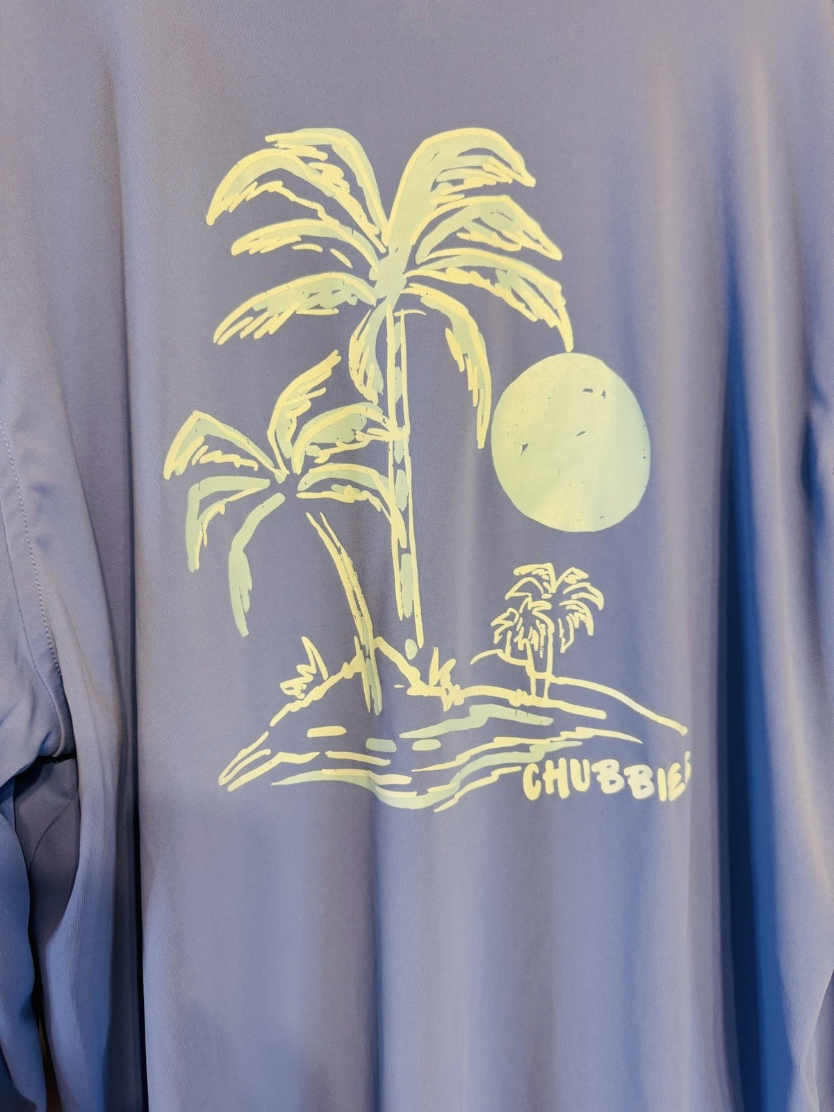 Chubbies “The Weekend Has Arrived” Long Sleeve Performance Shirt – Blue (XXL)