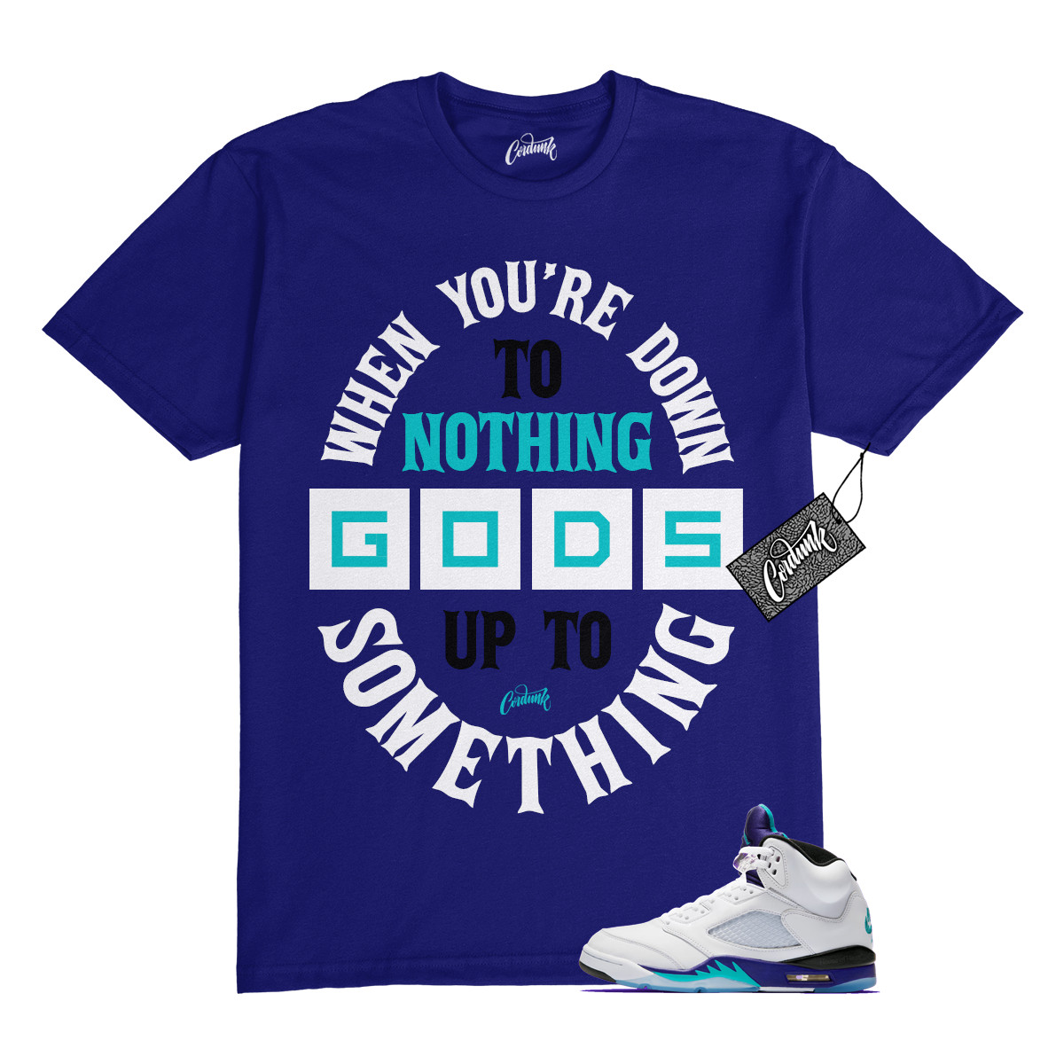 5 Grape White Black 2025 Blue T Shirt Match DTN