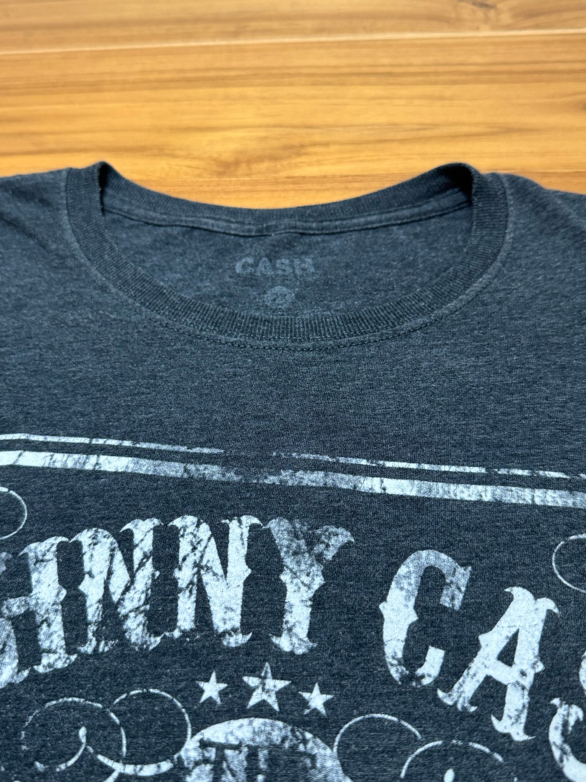 Johnny Cash Shirt 2XL XXL Charcoal Grey Man In Black Outlaw Country Music Guitar