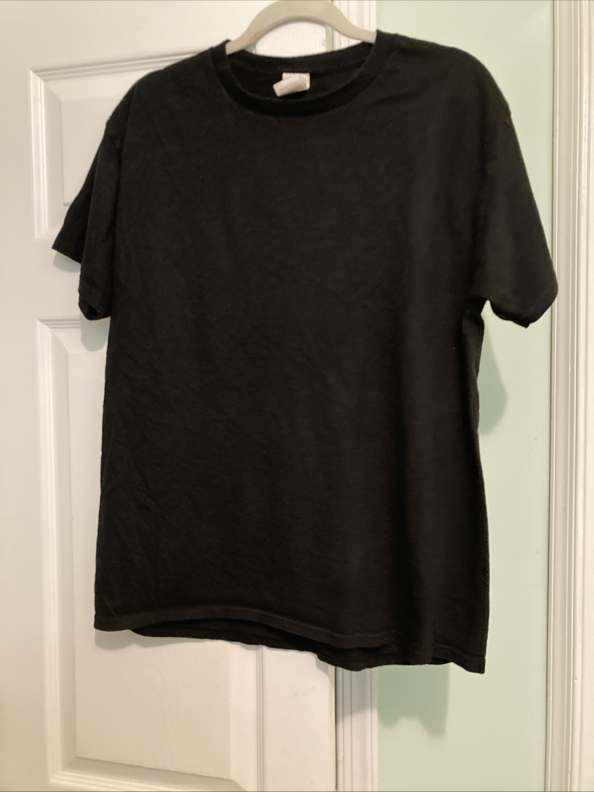 Lot Of 3 Logo Nike Hanes Adidas Mens T Shirt Short Sleeves Black Blue Gray Sz M