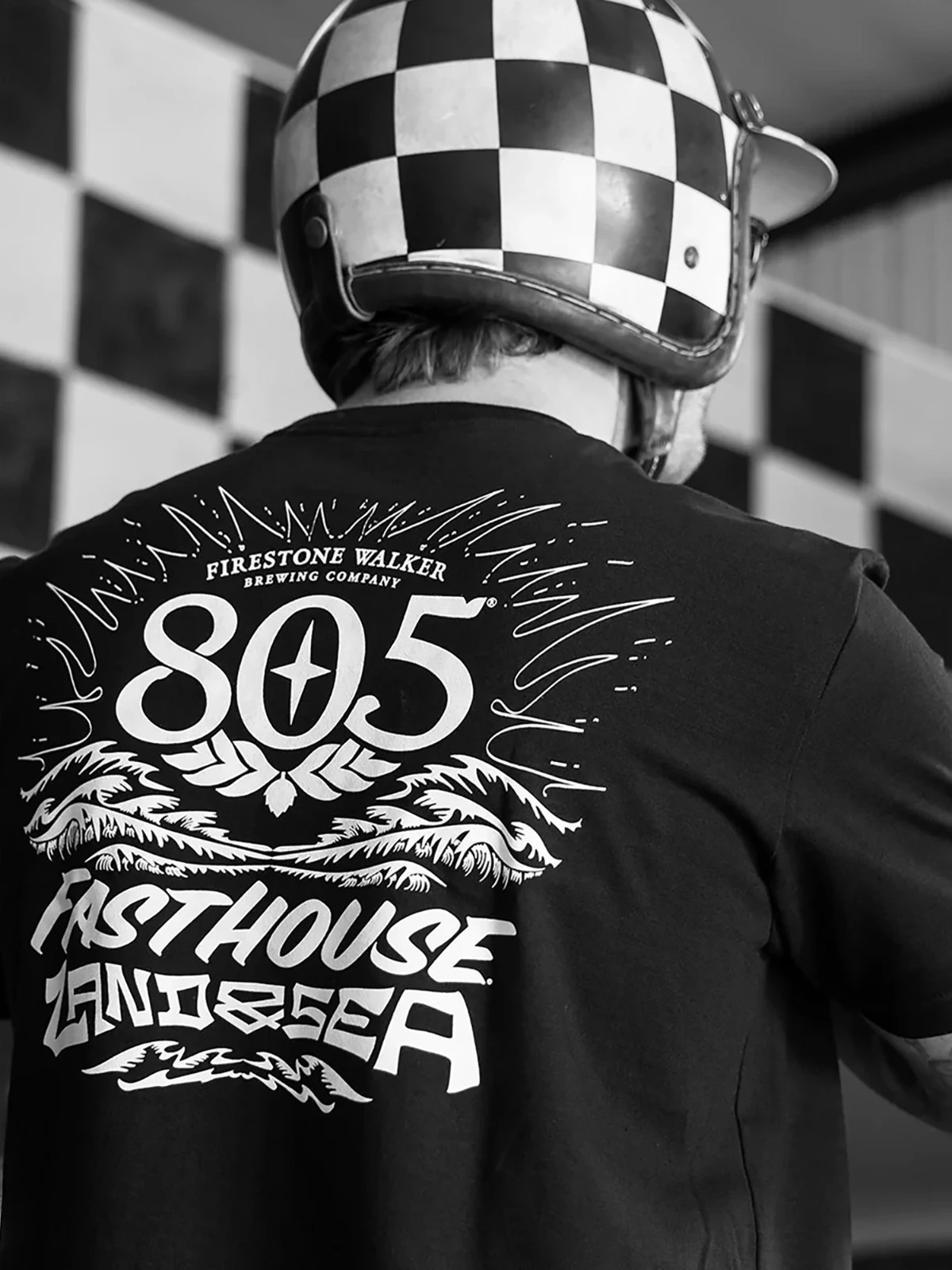 Fasthouse Men’s 805 Land & Sea Short Sleeve Midweight T-shirt Motocross Logo Tee