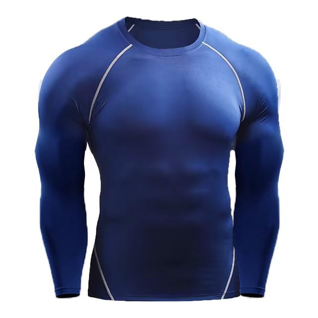 Compression Long Sleeve T Shirt Men Elastic Training T-shirt Gym Fitness Workout
