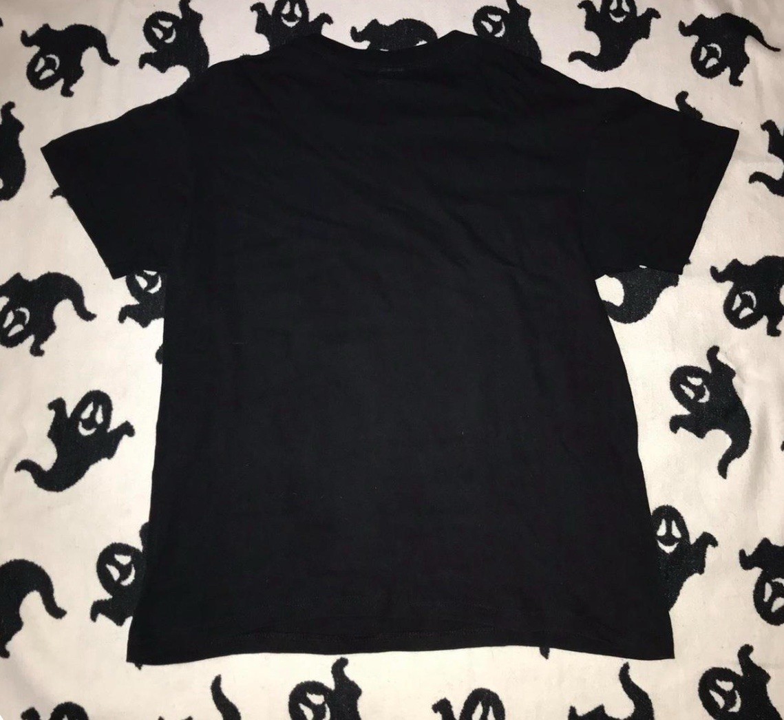 Final Fantasy VII Aerith & Cloud Black Graphic Print Cotton Crew Tee XL