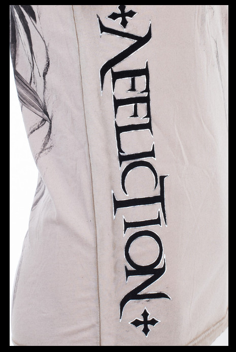 $58 AFFLICTION Sand Black WALKING DEAD Short Sleeve Slim Fit T-shirt NWT